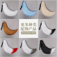 Sói Đuôi Đạo Cụ cos Tay Sang Trọng Động Vật Tai Đuôi Động Vật cosplay Phụ Kiện Đạo Cụ Đuôi Cáo Truyện Tranh Triển Lãm