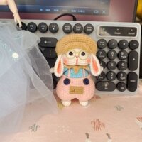 Sợi Handmade Kẹo Thỏ Tự Làm Móc Búp Bê Chất Liệu Móc Khóa Quà Tặng Tự Chế Cặp Đôi Mặt Dây Chuyền Đồ Trang Trí tww2.27