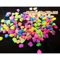 Sỏi sặc sỡ nhiều màu chuyên dùng hạt nhỏ dùng trong trang trí hồ cá cảnh thủy sinh