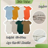 Sợi Tre Quần Áo Cho Bé Sơ Sinh Áo Liền Quần Dài Tay Trẻ Sơ Sinh Bé Gái Bé Trai Jumpsuit Bộ Đồ Ngủ Khóa Sleepsuit 0-24M