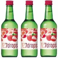 Soju 7DROPS Lychee vị vải nhập khẩu Hàn Quốc 12% chai 360ml