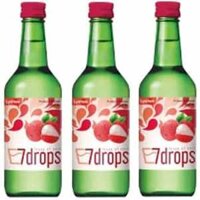 Soju 7DROPS Lychee vị vải nhập khẩu Hàn Quốc 12% chai 360ml