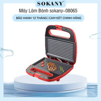 Sokany 08065 Máy làm bánh Sandwich máy làm bánh kẹp máy ép bánh mỳ Khuôn nướng BBQ