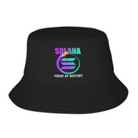 Solana Sol Proof Of History Solana Sol Crypto Hip Hop Thiết kế Mũ xô