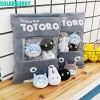 Solarburst Một Túi Sang Trọng Đồ Chơi Pudding, 8 Quả Bóng Búp Bê Đồ Chơi Nhồi Bông Totoro Pudding Đồ Chơi Sang Trọng, Túi Kẹo Spirited Away Totoro Mềm Hayao Miyazaki Anime Trang Trí Ngày Lễ