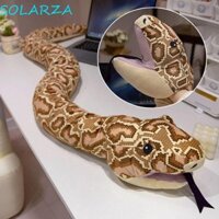 Solarza Búp Bê Rắn Nhồi Bông, Mô Phỏng Dài Khổng Lồ Rắn Đồ Chơi Sang Trọng, Hổ Mang Món Quà Vui Nhộn Trang Trí Nhà Động Vật Tay Con Rối Đồ Chơi Đảng