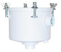 Solberg HDL-PSG848-150HC Oil Mist Discharge Filter for Vacuum Pump, 1-1/2" FPT Inlet/Outlet, 6-3/4" Height, 7-5/16" Diameter, 50 SCFM, ...