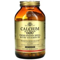 Solgar Calcium “600” from Oyster Shell with Vitamin D3 240 Tablets