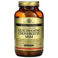 Solgar Glucosamine Chondroitin MSM Triple Strength 120 Tablets