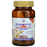 Solgar Kangavites Complete Multivitamin & Mineral Children’s Formula Bouncin’ Berry 120 Chewable Tablets