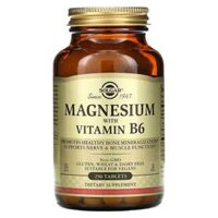 Solgar Magnesium with Vitamin B6 250 Tablets