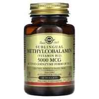 Solgar Sublingual Methylcobalamin Vitamin B12 5.000 mcg 60 viên