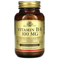 Solgar Vitamin B6 100 mg 250 Vegetable Capsules