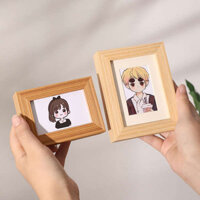 Solid wood photo frame ,mini personality ,6-inch album ,customized 3 washes ,photos made into small ,4 polaroids ,six