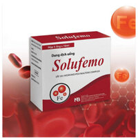 Solufemo Sắt III hộp 20 ống, SẮT CHO BÀ BẦU VÀ MẸ ĐANG CHO CON BÚ
