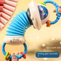 Sớm Accordion Đồ Chơi Đồ Chơi Âm Nhạc Cho Bé Giáo Dục Cho Bé Tập Đi Grip Spaceman Tay Kéo Đàn Organ Nhạc Cụ