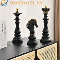 Somedayzl chess figurine resin phòng khách king knight queen tủ trang trí cho nội thất quân cờ bàn trang trí nội thất máy tính để bàn