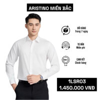 Sơmi Aristino dài tay trắng tinh fom reguler nhã nhặn lịch sự 1LSR03