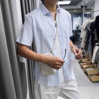 Sơmi BT cộc sọc vân - Blue Pastel