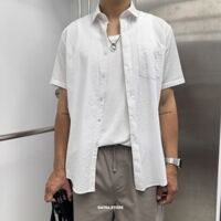 Sơmi BT cộc sọc vân - Trắng