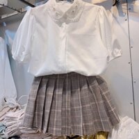 Sơmi đính hạt cườm cổ, siêu xinh.