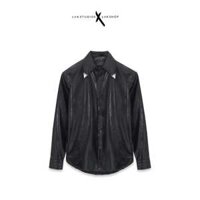 Sơmi giả da Lak Studios Faux Leather Crocodile Shirt