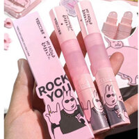 Son 2 Đầu  Kem bùn + Son bóng 3in1 Kèm Cọ Silicon Veecci 4g