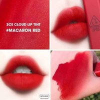 Son 3.c.e cloud lip tint macaron red (màu đỏ bỉ ngạn)  ྇