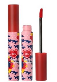 Son 3CE Kem Maison Kitsune Velvet Lip Tint Màu Red Intense ( Phiên Bản Giới Hạn)