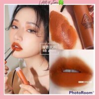 Son 3CE kem màu cam đất Soft Lip Lacquer Tawny Red, son kem lỳ 3CE *