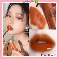 Son 3CE kem màu cam đất Soft Lip Lacquer Tawny Red, son kem lỳ 3CE ®️