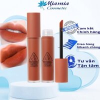 Son 3CE Lacquer Tawny Red Cam Đất Mịn Lì Cho Da Ngăm 3CE Soft Lip Lacquer 4ml [CHÍNH HÃNG CHECK HIDDEN TAG]