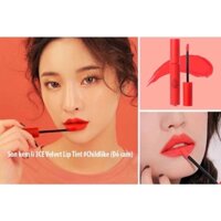 Son 3CE màu đỏ cam Velvet Lip Tint Childlike