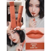 Son 3CE Soft Lip Lacquer Màu Tawny Red (cam đất)