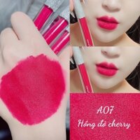 Son B.A Luxury son kem lì mịn lâu trôi mềm môi tôn da tone màu Hồng Đỏ Cherry - A07