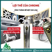 Sơn Bạc Mạ Crom Sơn Xịt Mạ Chrome Sáng Bóng 350ml 3pcs - Chai Sơn Mạ Siêu Bóng-Sơn xe