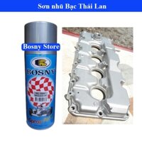 Sơn bạc nhũ ánh kim( combo bạc lót nền và bạc nhũ) Bosny