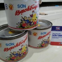 Sơn Bạch Tuyết (sơn dầu màu đỏ và vàng) 200g