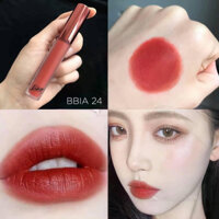 Son Bbia 24 Treandy Note - Đỏ Hồng Đất, Son Bbia Velvet Lip Tint Hàn Quốc