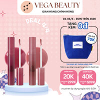 Son bóng 3CE Drop Glow Gel 4g dạng gel siêu lạ, tạo hiệu ứng căng bóng, giúp đôi môi thêm đầy đặn