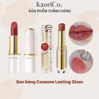 Son bóng Cezanne Lasting Lip Gloss Nhật Bản dưỡng môi mềm mịn (mã 101 105 401 501 504) - Nội địa Nhật