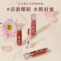 Son bóng gương GOGO TALES, son môi tự nhiên siêu nhẹ màu nude cho tiệc sinh viên