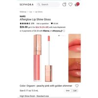 Son bóng Nars Afterglow Lip Shine màu Orgasm