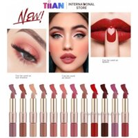 Son bóng nhung mờ và son môi 2 trong 1, phấn mắt và má hồng 12 màu, son môi hai đầu không dính, son bóng mờ châu Âu và Mỹ, trang điểm nude, son môi dưỡng ẩm lâu trôi không phai