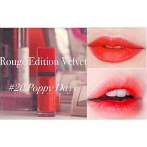 Son Bourjous Rouge Edition Velvet 20 - Poppy days Cam Đỏ 7.7 ml