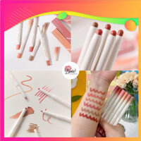 Son Bút Chì Kẻ Viền Môi Nhung Lì, Lâu Trôi, Thiết Kế 2 Đầu Hàn Quốc Romand Lip Mate Pencil Be OVEEER Shade - 0.5g Bovie