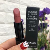 Son Chanel Rouge Allure Velvet Extreme 102 Modern Màu Hồng Đất