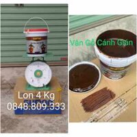 Sơn Chậu Cảnh Cao Cấp Màu Vân Gỗ Cánh Dán ( Lon 4 Kg ) Dòng Sơn Nước Bán Bóng Hệ Nước ,Kháng Kiềm