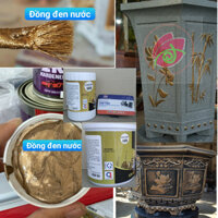 Sơn chậu kiểng màu nhũ đồng đen hệ nước Yes Paint 200g 400g 850g