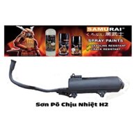 Sơn chịu nhiệt Samurai h2 màu đen nhám